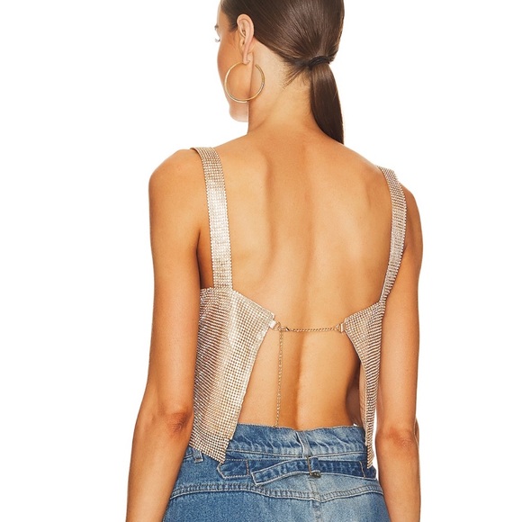 SNDYS Audrina Top Gold S - Picture 3 of 8